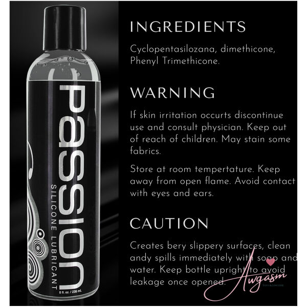 Passion Premium Silicone Lubricant - 8 oz - Image 8
