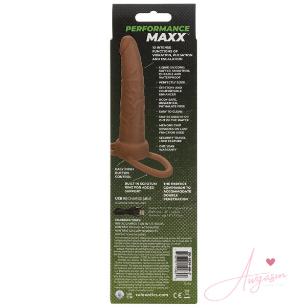 Performance Maxx Rechargeable Dual Penetrator - Brown - Image 4