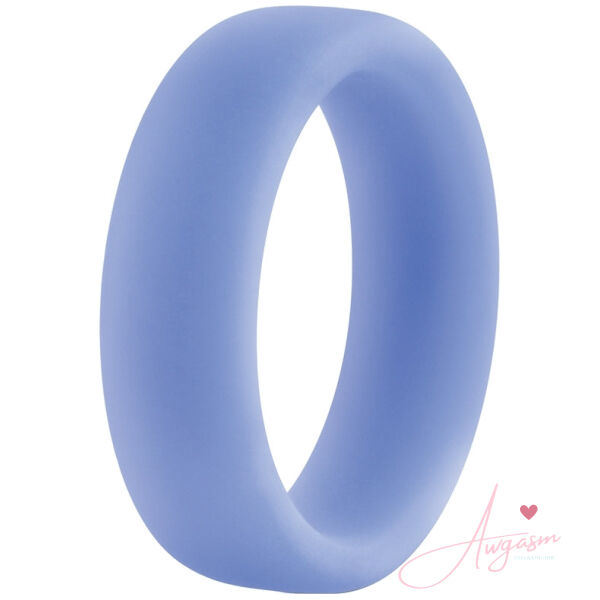 Performance Silicone Glo Cock Ring-Blue Glow - Image 2