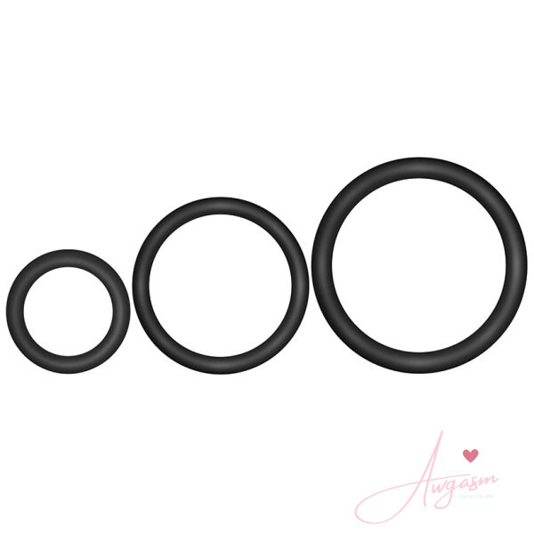 Performance VS4 Pure Premium Cockring Set-Black - Image 2