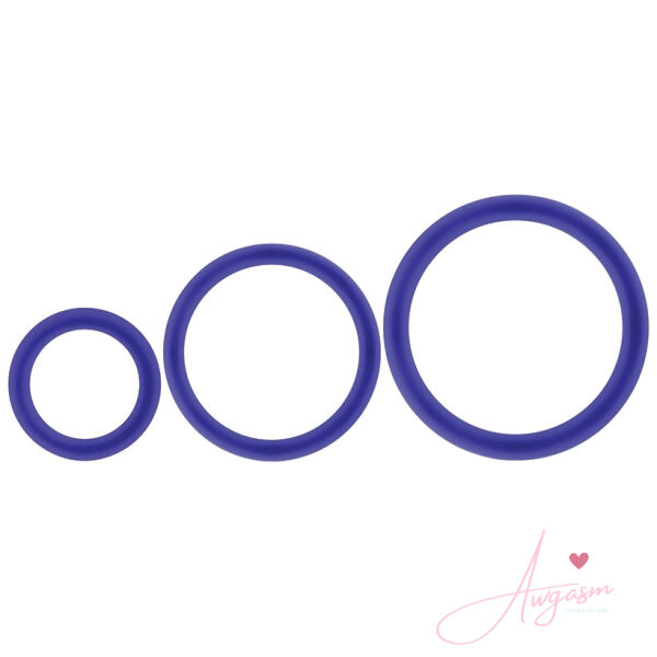 Performance VS4 Pure Premium Cockring Set-Indigo - Image 2