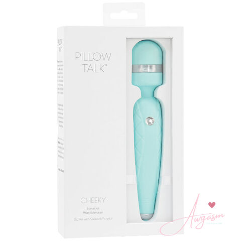 Pillow Talk Cheeky Wand Massager-Teal