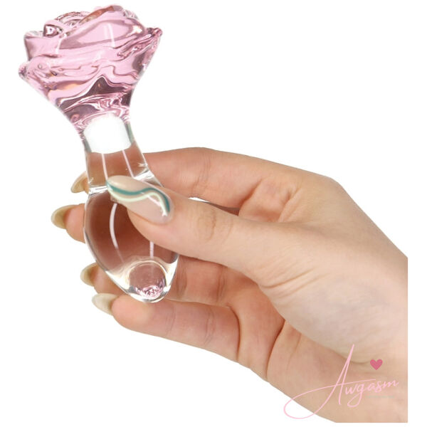 Pillow Talk Rosy Glass Anal Plug - Image 3