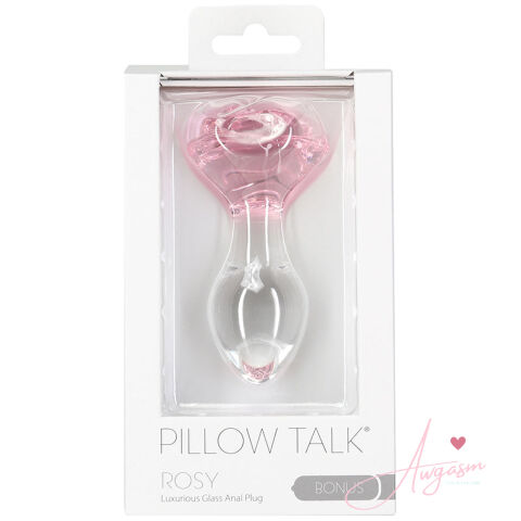 Pillow Talk Rosy Glass Anal Plug