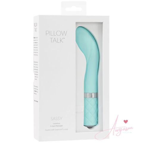 Pillow Talk Sassy G-Spot Massager-Teal 7.75