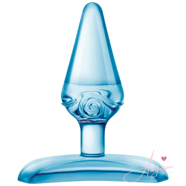 Play With Me Hard Candy Anal Plug-Blue - Image 2