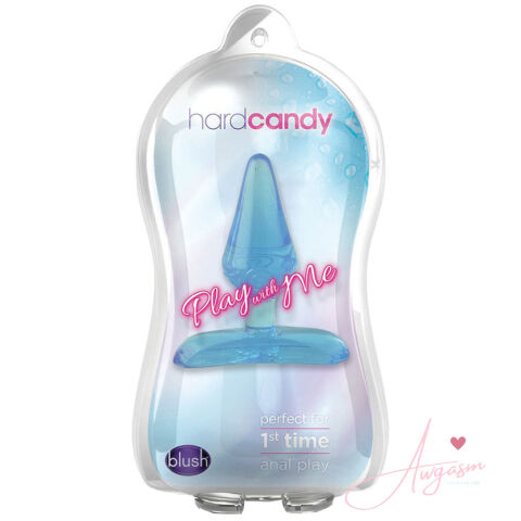 Play With Me Hard Candy Anal Plug-Blue