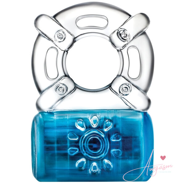 Play With Me Pleaser Rechargeable C-Ring-Blue - Image 2