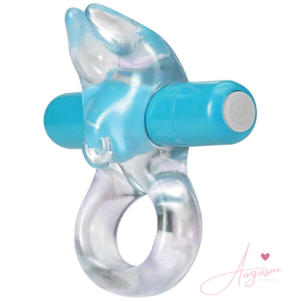 Play with Me Bull Vibrating C-Ring-Blue - Image 2