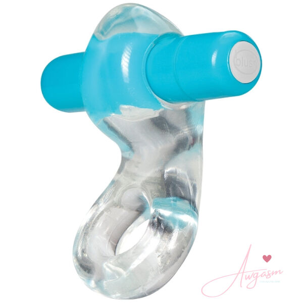 Play with Me Delight Vibrating C-Ring-Blue - Image 2