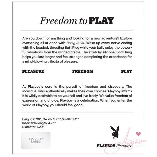 Playboy Bring It On Butt Plug - Image 2