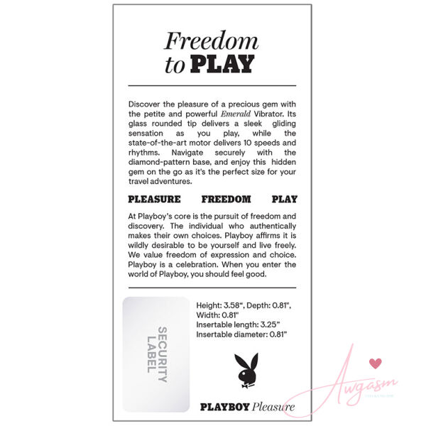 Playboy Emerald Glass Vibrator - Image 2
