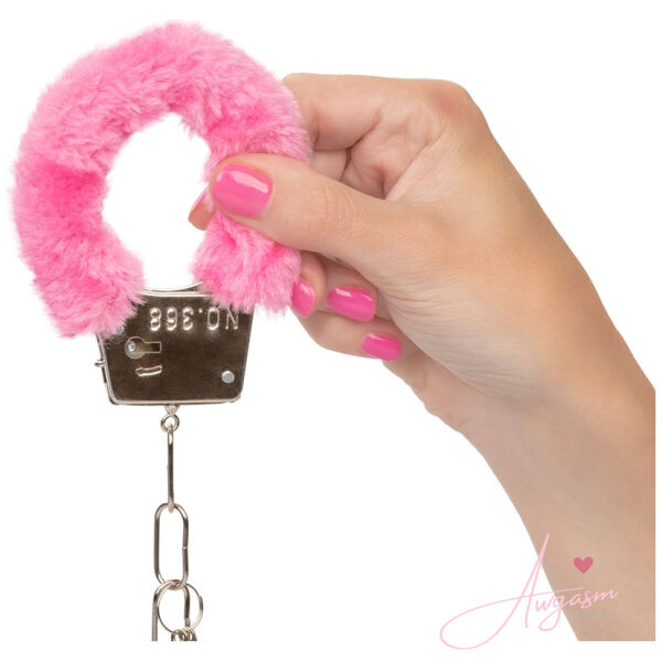 Playful Furry Cuffs-Pink - Image 3