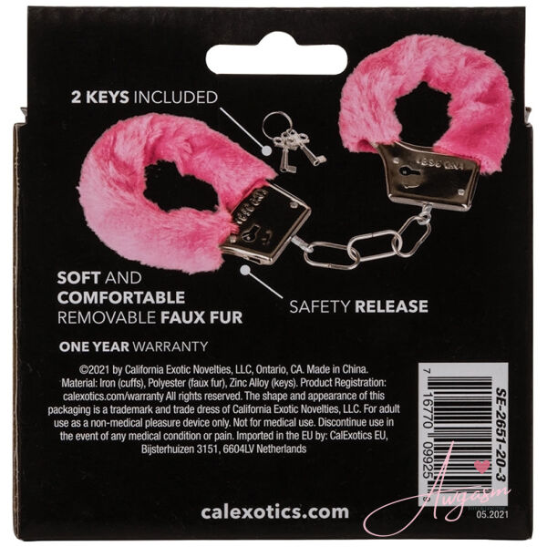 Playful Furry Cuffs-Pink - Image 4