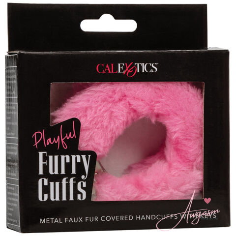 Playful Furry Cuffs-Pink