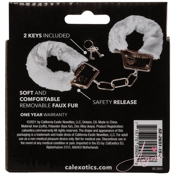 Playful Furry Cuffs-White - Image 4