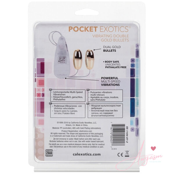 Pocket Exotics Double Bullets-Gold - Image 3