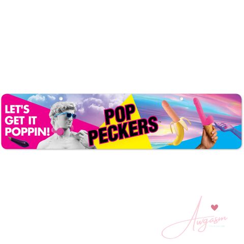 Pop Peckers Display Sign