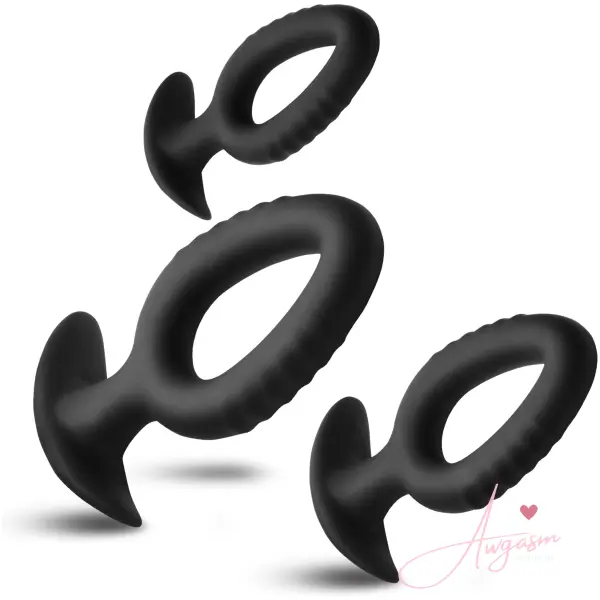 Pop Plugs 3 Piece Hollow Silicone Anal Trainer Set - Image 6