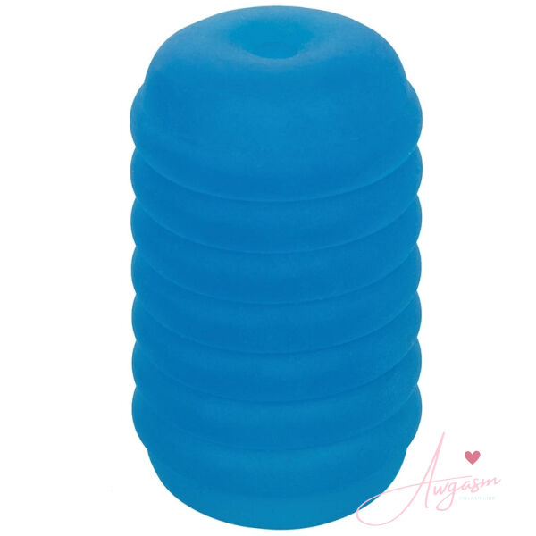 Pop Sock Ribbed-Blue - Image 2