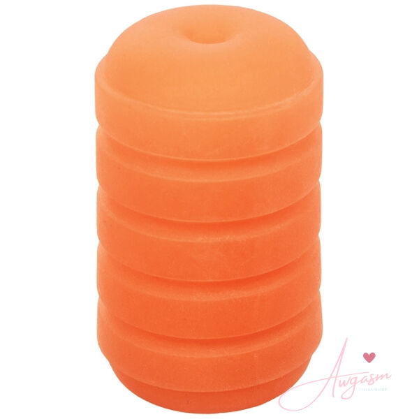 Pop Sock Ribbed-Orange - Image 2