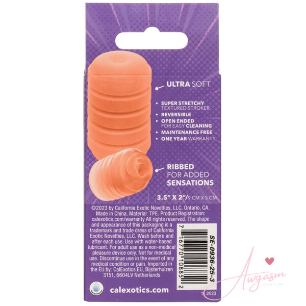 Pop Sock Ribbed-Orange - Image 4