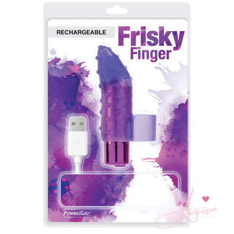 PowerBullet Frisky Fingers Rechargeable-Purple 2.5