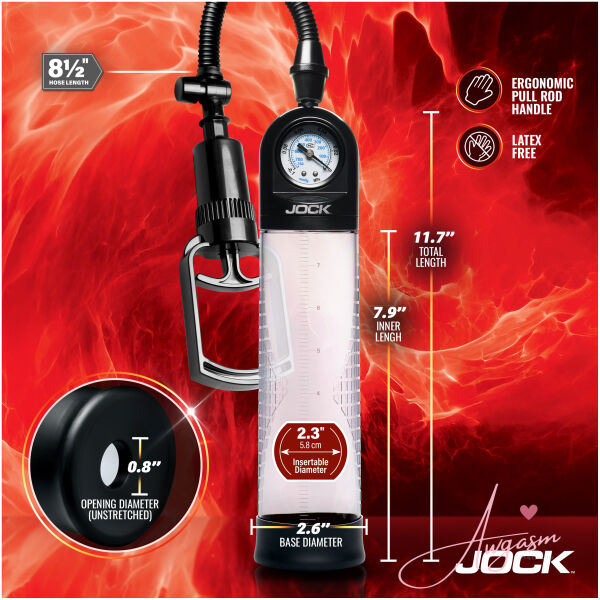 Pump Up Gauge Penis Pump with Pull Handle - Image 4