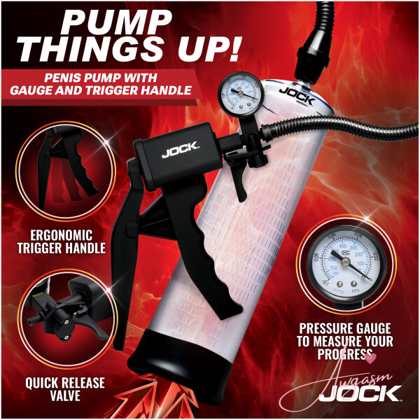 Pump Up Penis Pump with Gauge & Trigger Handle - Image 2