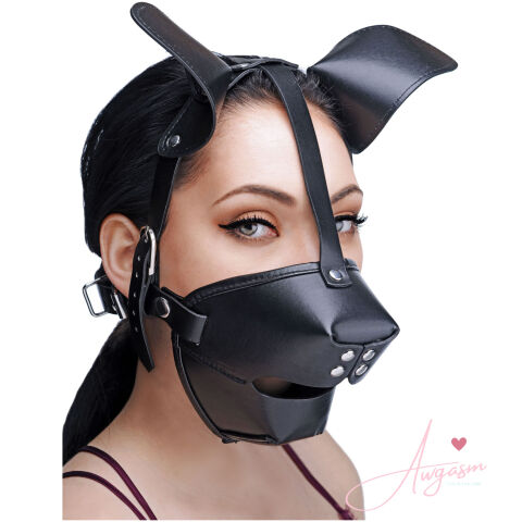 Pup Puppy Play Hood and Breathable Ball Gag