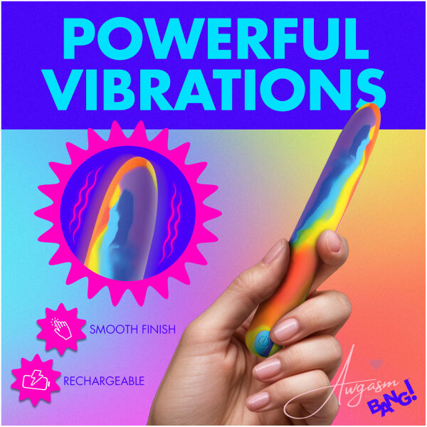 Rainbow Silicone Vibrator - Image 3
