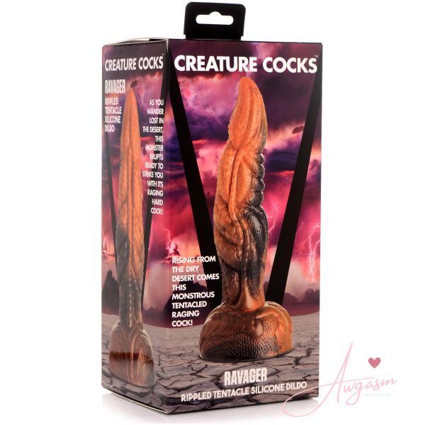 Ravager Rippled Tentacle Silicone Dildo - Image 7