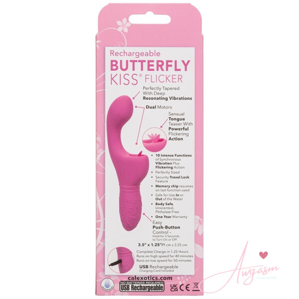 Rechargeable Butterfly Kiss Flicker-Pink - Image 4