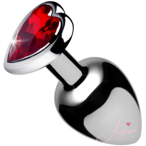 Red Heart Gem Anal Plug- Small