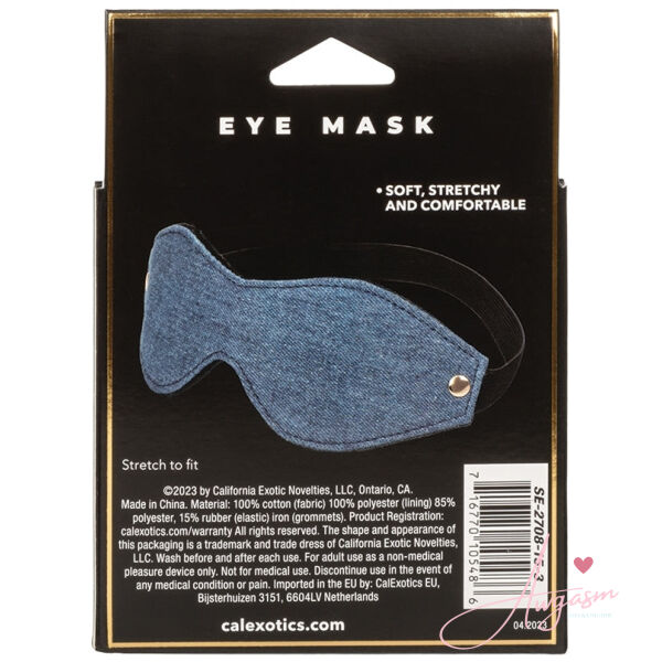 Ride 'Em Premium Denim Collection Eye Mask - Image 3