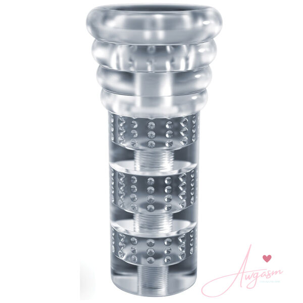 Rize Luz Glow In The Dark Self Lubricating Stroker-Clear - Image 2