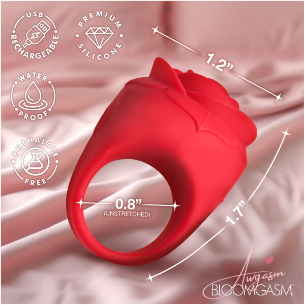 Rose Ring Discreet Finger Vibrator - Image 3