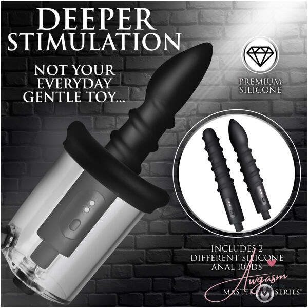 Rosebud Driller Deluxe Set Vibrating Silicone Rosebud Pump - Image 4