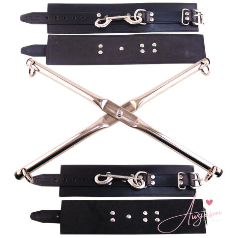 Rouge Group Rod Hog-Tie With Leather Wrist and Ankle Cuffs