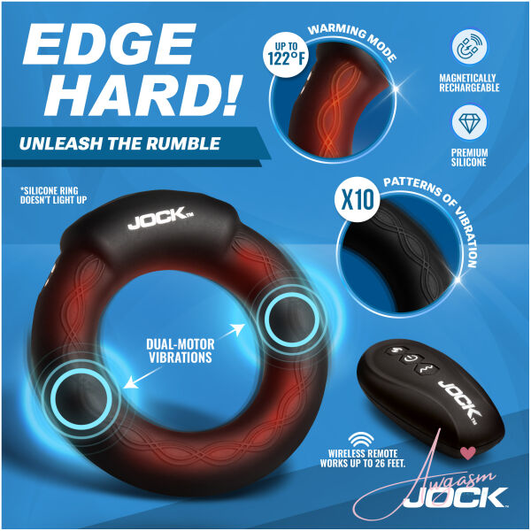 Rumbler Vibrating & Warming C-Ring - 1.8" - Image 2