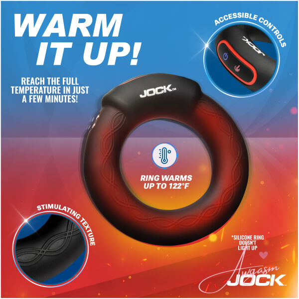 Rumbler Vibrating & Warming C-Ring - 2" - Image 4