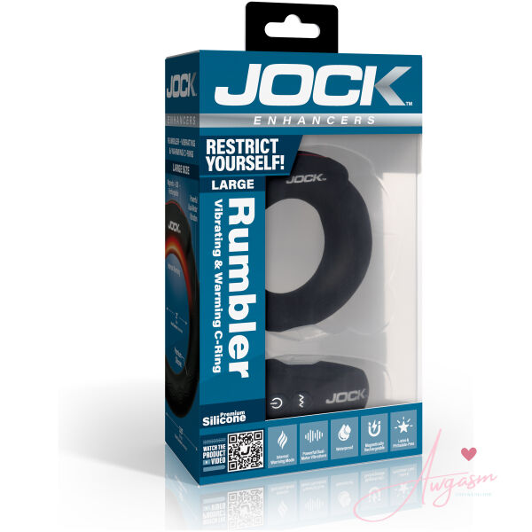 Rumbler Vibrating & Warming C-Ring - 2" - Image 6