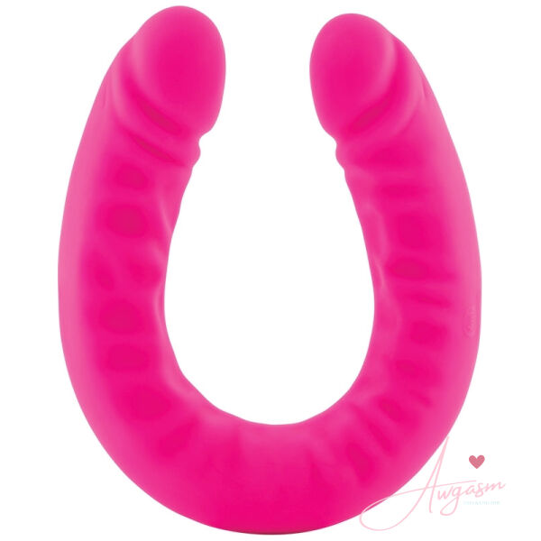 Ruse Silicone Slim Double Dong-Hot Pink 18 - Image 2