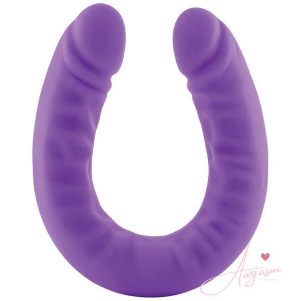 Ruse Silicone Slim Double Dong-Purple 18 - Image 2