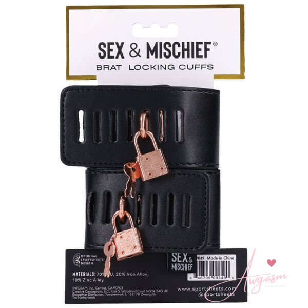S&M Brat Locking Cuffs - Image 3