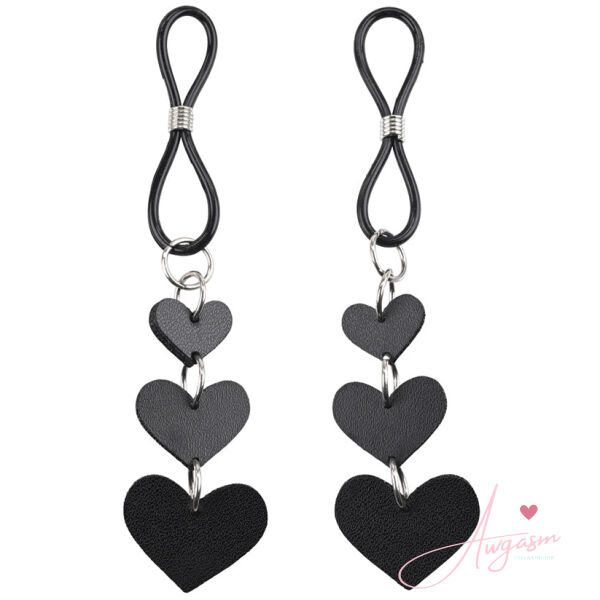 S&M Heart Nipple Ties - Image 2