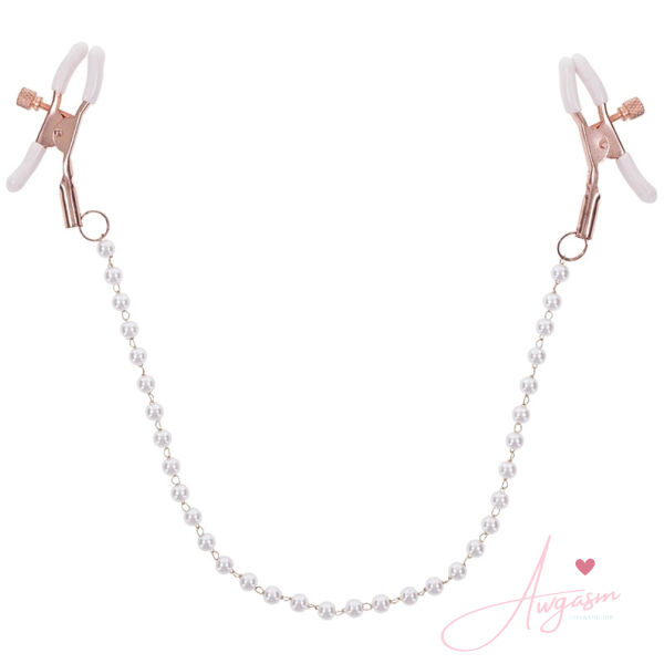 S&M Peaches Ôn CreaMe Pearl Nipple Clamps - Image 2