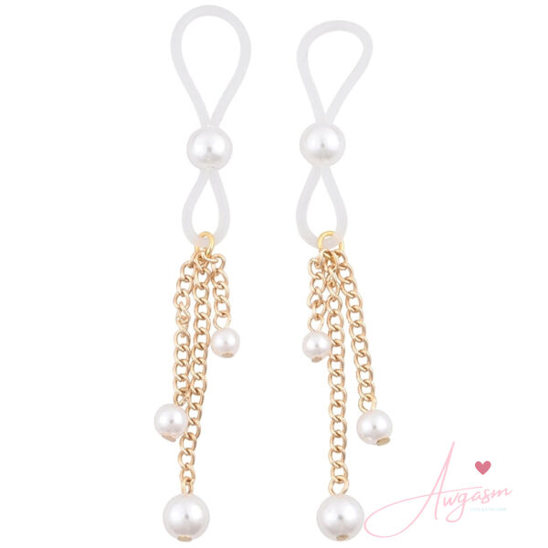 S&M Pearl Nipple Ties - Image 2