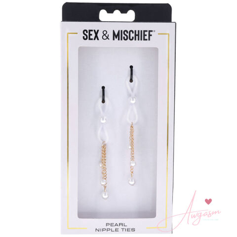 S&M Pearl Nipple Ties