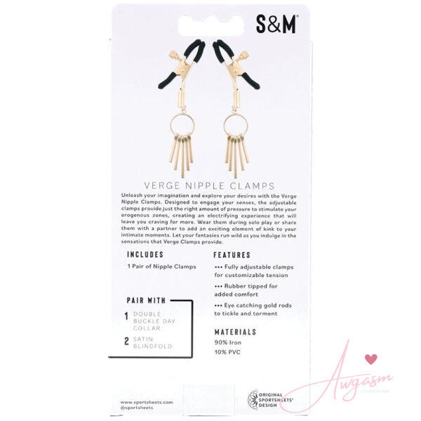 S&M Verge Nipple Clamps - Image 3
